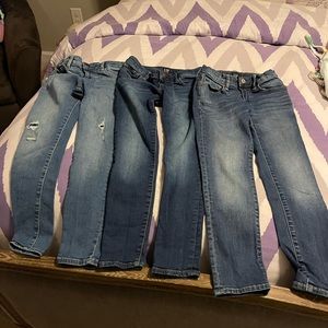 3 pairs of Girls Gap Denim Jeans. Size 8.  Gently worn. Really Good Condition.